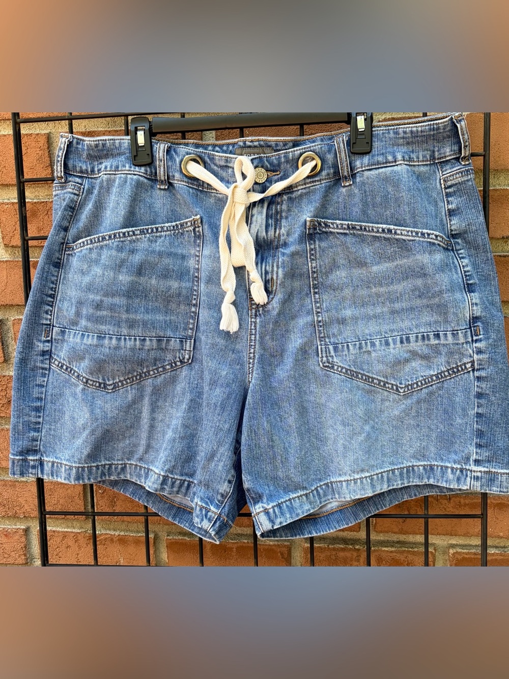 torrid Light Blue Denim Rope-Waist Shorts